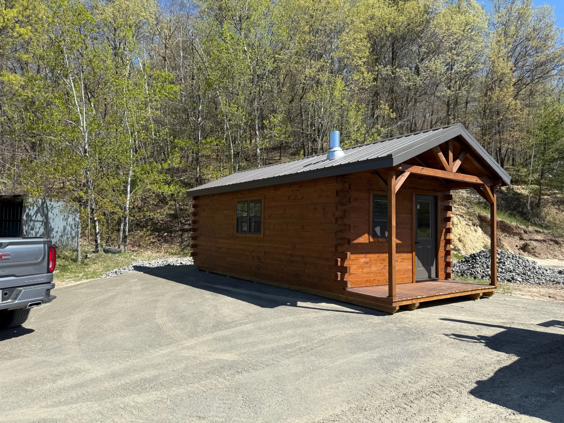 Finished Big River log cabin